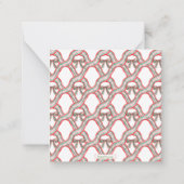 水の色クリスマスプレッドボウエンクロージャ ノートカード (裏面)