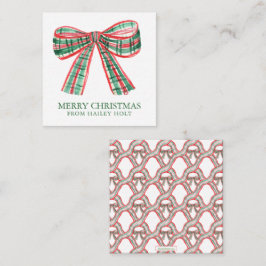 水の色クリスマスプレッドボウエンクロージャ ノートカード