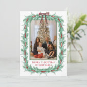 水の色クリスマスプレッドボウガーランド写真 シーズンカード (スタンド正面)