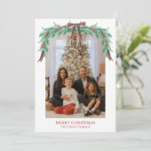 水の色クリスマスプレッドボウガーランド写真 シーズンカード (スタンド正面)