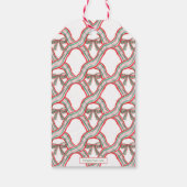 水の色クリスマスプレッドボウ ギフトタグ (裏面)