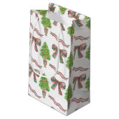 水の色クリスマスプレッドボウ&トピアリー スモールペーパーバッグ (裏面アングル)