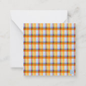 水の色クリスマスプレッドボーガーランドエンクロージャ ノートカード (裏面)