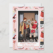 水の色クリスマスホットチョコレートココアフォト シーズンカード (正面)