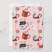 水の色クリスマスホットチョコレートココアフォト シーズンカード (裏面)