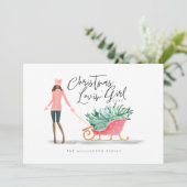 水の色クリスマスロヴィンガールプルスリー シーズンカード (スタンド正面)