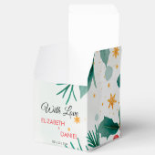 水の色クリスマス結婚のホリーの好意ボックス フェイバーボックス (オープン)