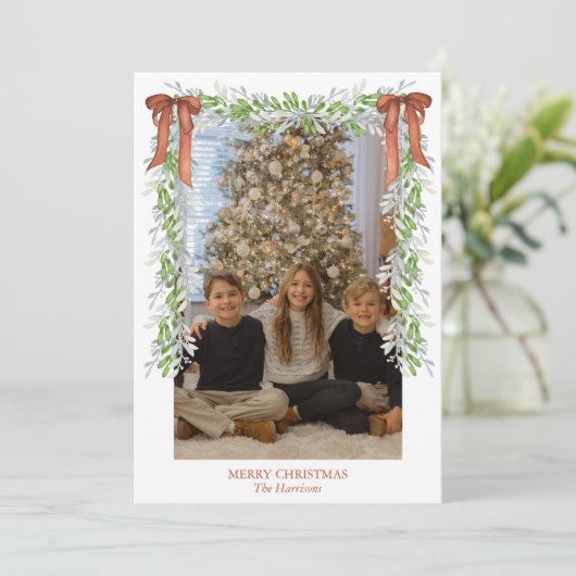 水の色クリスマス銅弓ガーランド シーズンカード (スタンド正面)