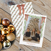 水の色クリスマス銅弓ガーランド シーズンカード