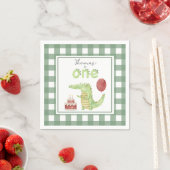 水の色クロコダイル1日の誕生日 スタンダードカクテルナプキン (インサイチュ)