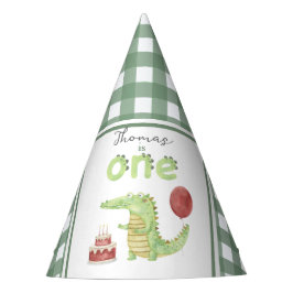水の色クロコダイル1日の誕生日 パーティーハット