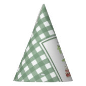 水の色クロコダイル2番目の誕生日 パーティーハット (左)