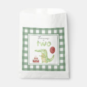 水の色クロコダイル2番目の誕生日 フェイバーバッグ (正面)