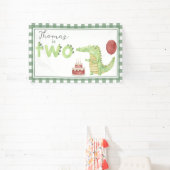 水の色クロコダイル2nd誕生日へようこそ 横断幕 (インサイチュ)