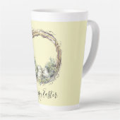 水の色グラフ素朴ィン&エッグネストイースター カフェラテマグ (右アングル)