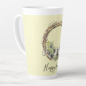 水の色グラフ素朴ィン&エッグネストイースター カフェラテマグ (左アングル)