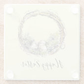 水の色グラフ素朴ィン&エッグネストイースター ガラスコースター (裏面)