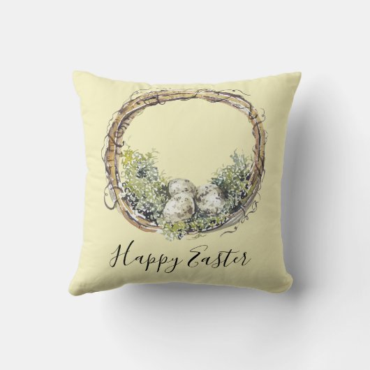 水の色グラフ素朴ィン&エッグネストイースター クッション (裏面)