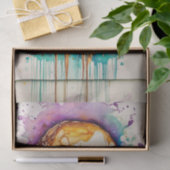 水の色グランジグラフィティスカルの切り離 薄葉紙 (ギフト)