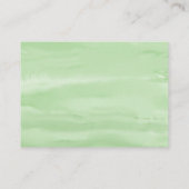 水の色グリーンカエルの本ベビーチケット エンクロージャーカード (裏面)