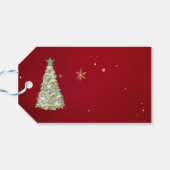 水の色グリーンハウスクリスマスツリー ギフトタグ (裏面横)