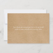 水の色グリーンリー素朴クラフトありがとう サンキューカード (裏面)