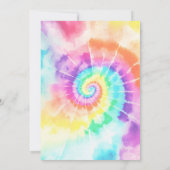 水の色グルービー幽霊ヒッパイハロウィーン誕生日 招待状 (裏面)