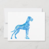 水の色グレート・ダン 招待状 (正面)