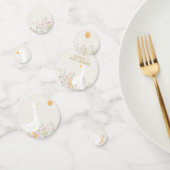 水の色グースワイルドフラワーツインベビーシャワー コンフェッティ (グループ)