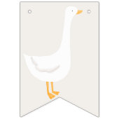 水の色グースワイルドフラワーツインベビーシャワー バンティングフラッグ (第1の旗)