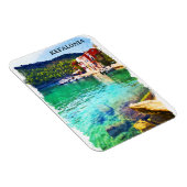 水の色ケファロニアギリシャ沿岸ビュー マグネット (右側)