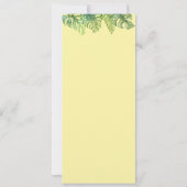 水の色コアラ可愛いママ&ベビーメニュー 招待状 (裏面)