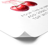 水の色コケットさくらんぼベビーシャワーモマオーサバー ポスター (角)