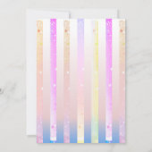 水の色コケットボーカボチャ最初の1歳の誕生日 招待状 (裏面)