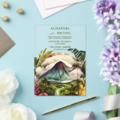 水の色コスタリカ宛先ウェディングインビタティ アクリル招待状 (インサイチュ (ウェディング))