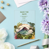 水の色コスタリカ宛先ウェディング救ザ アクリル招待状 (インサイチュ (ウェディング))