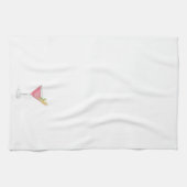 水の色コスモポリタンカクテル キッチンタオル (横)