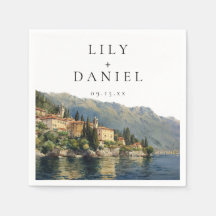 水の色コモ湖の宛先イタリアン結婚式