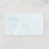 水の色コーラルベビーシャワーおむつラッフルエンクロー エンクロージャーカード (裏面)