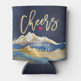 水の色ゴールデンマウン結婚ズの応援を愛する 缶クーラー