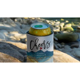 水の色ゴールデンマウン結婚ズの応援を愛する 缶クーラー