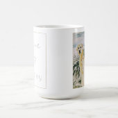 水の色ゴールデン誇りを持ったレトリバードッグパーソナライズ コーヒーマグカップ (中央)