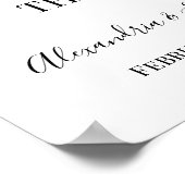 水の色サイドのサインではなくシートを結婚選択 ポスター (角)