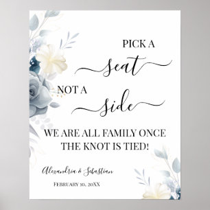 水の色サイドのサインではなくシートを結婚選択 ポスター