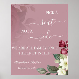 水の色サイドのサインではなくシートを結婚選択 ポスター