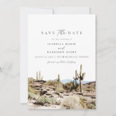 水の色サウスマウンテンフェニックス日付を保存 招待状 (正面)