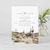 水の色サウスマウンテンフェニックス日付を保存 招待状 (スタンド正面)