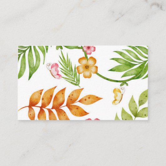 水の色サファリジャングルブックリクエスト赤ちゃんシャワー エンクロージャーカード (裏面)