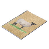 水の色サフォークヒツジ ノートブック (左側)