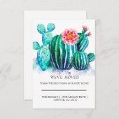 水の色サボテンの家の移動 (正面/裏面)